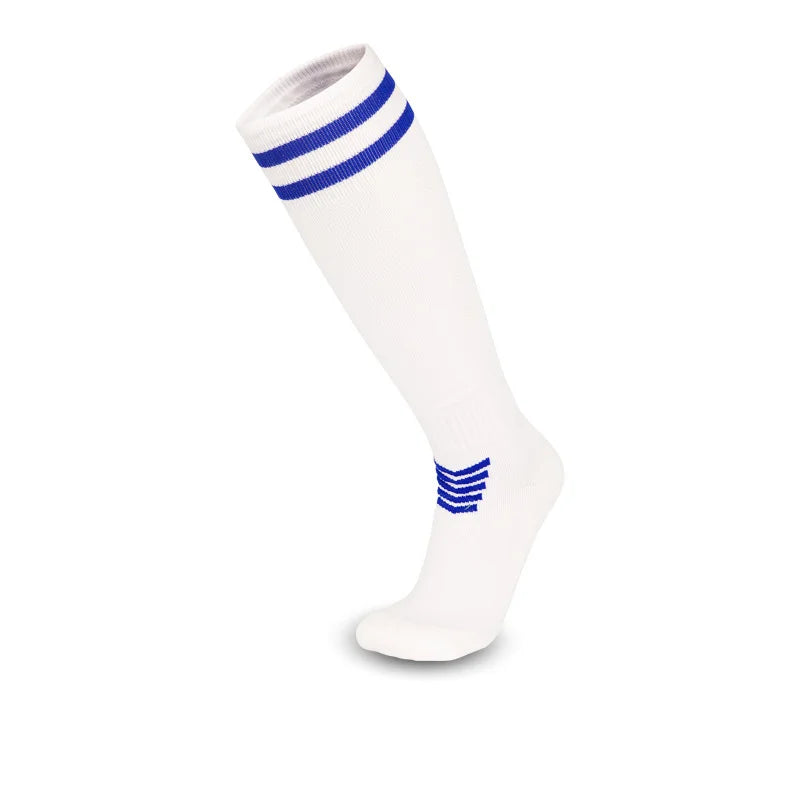 Soccer Socks for Kid Boys Girls 4-12 Years Athletic Football Baseball Children Youth Knee High Stripes Tube Socks