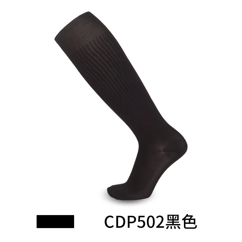 Solid Thin High Training Soccer Socks Men's Long Socks Children's Knee Socks