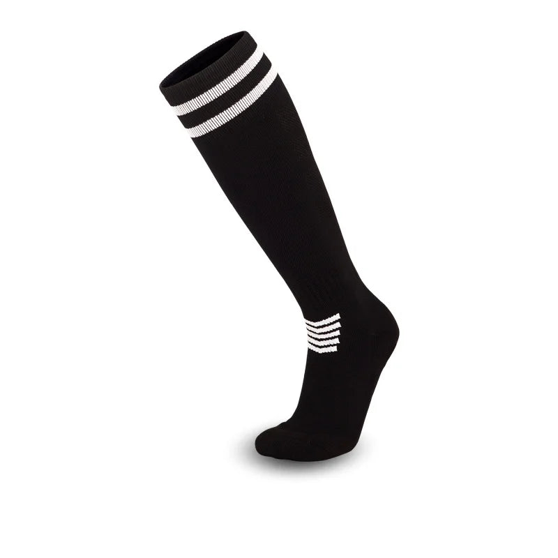Soccer Socks for Kid Boys Girls 4-12 Years Athletic Football Baseball Children Youth Knee High Stripes Tube Socks