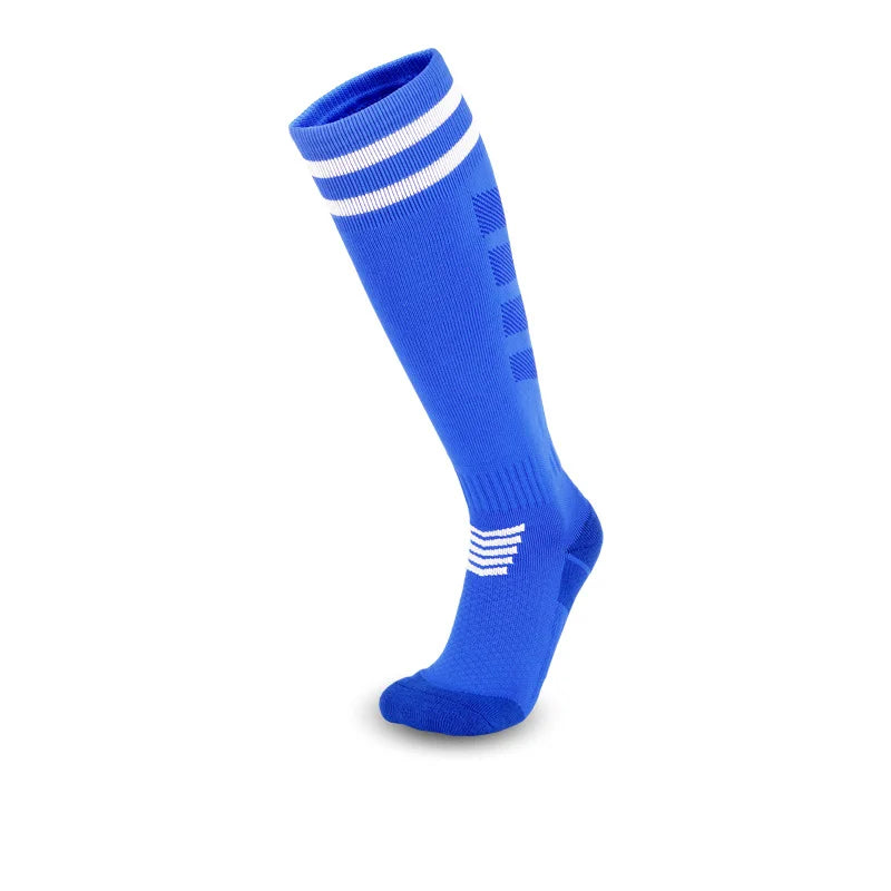 Soccer Socks for Kid Boys Girls 4-12 Years Athletic Football Baseball Children Youth Knee High Stripes Tube Socks
