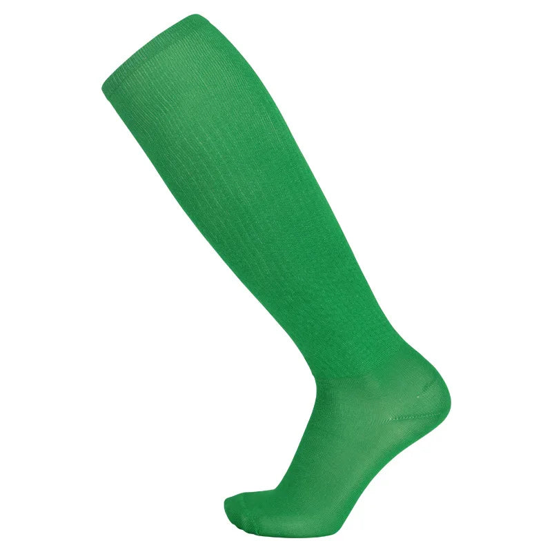 Solid Thin High Training Soccer Socks Men's Long Socks Children's Knee Socks