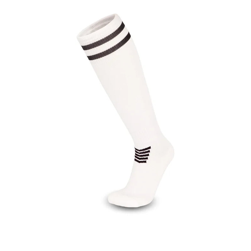 Soccer Socks for Kid Boys Girls 4-12 Years Athletic Football Baseball Children Youth Knee High Stripes Tube Socks