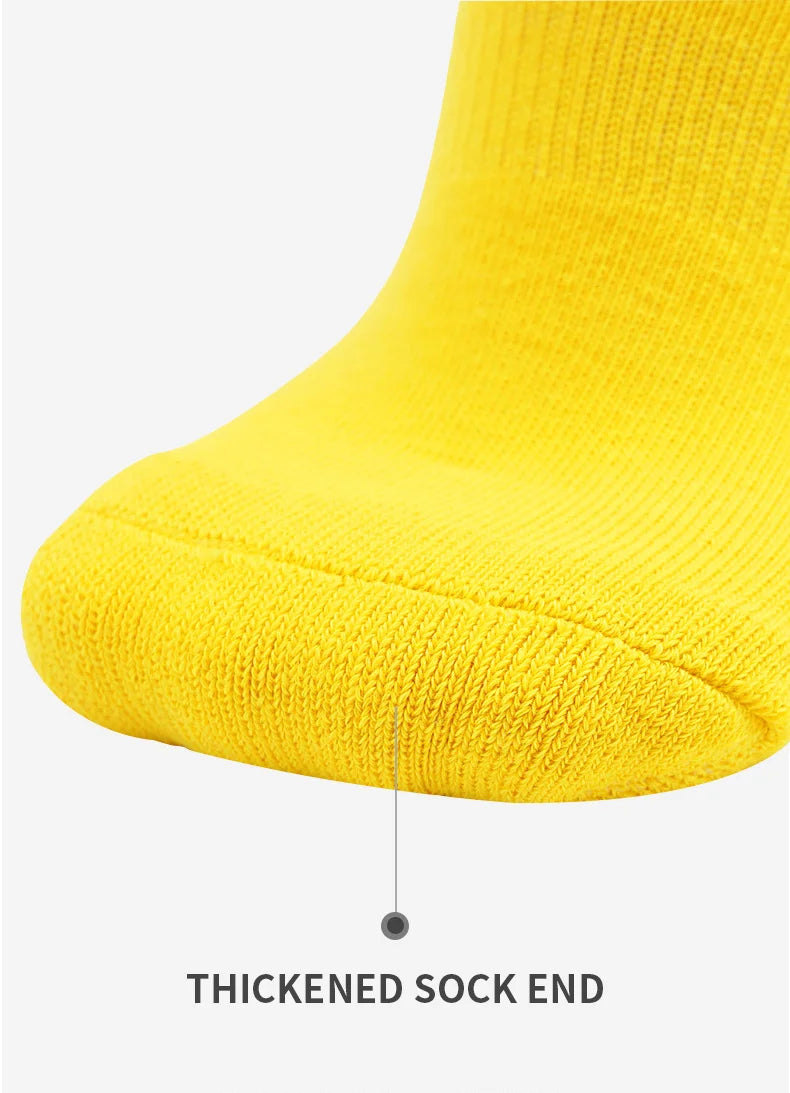 Soccer Socks for Kid Boys Girls 4-12 Years Athletic Football Baseball Children Youth Knee High Stripes Tube Socks