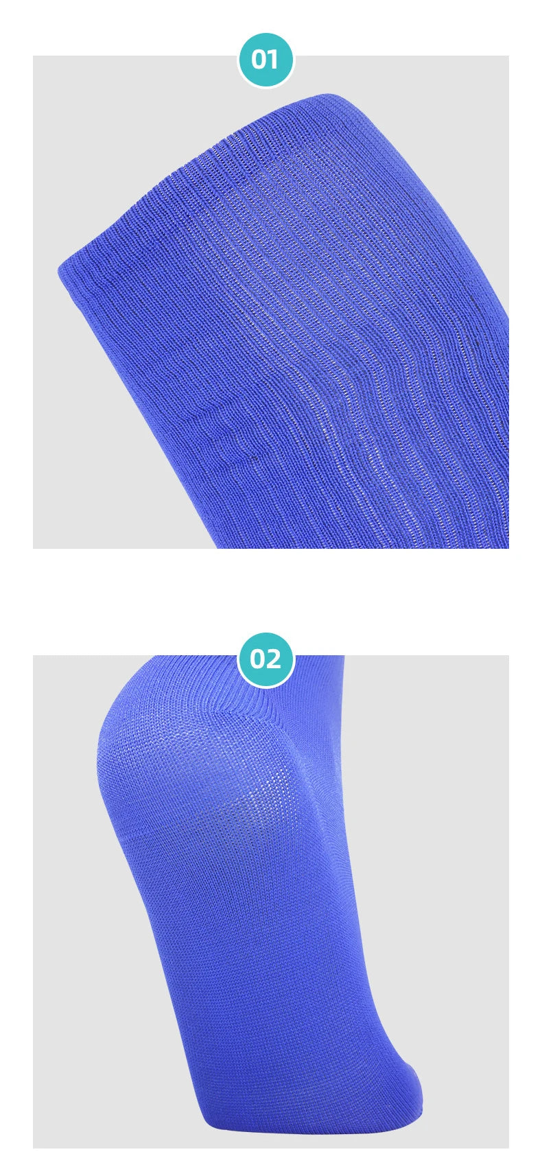 Solid Thin High Training Soccer Socks Men's Long Socks Children's Knee Socks