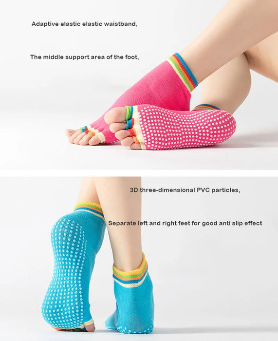 women-yoga-socks-non-slip-grips-cotton-pilates-socks-ladies-ballet-dance-sports-socks-for-yoga-fitness-workout-yoga-socks
