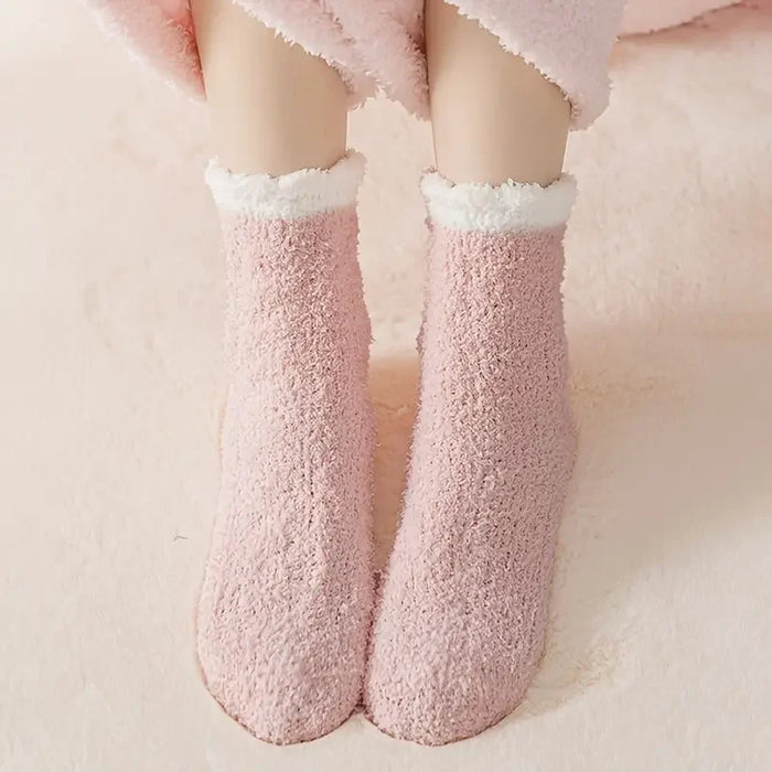 5p/ Thickened Coral Fleece Socks