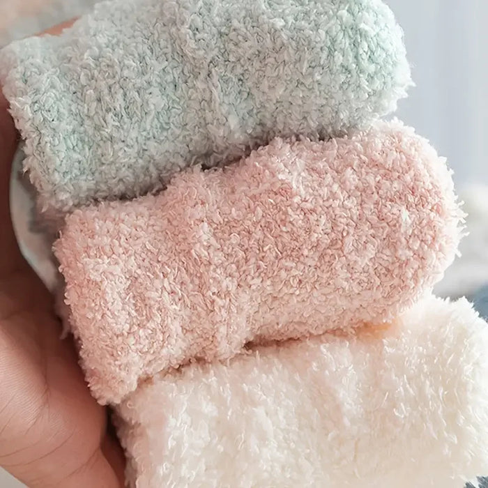 5p/ Thickened Coral Fleece Socks