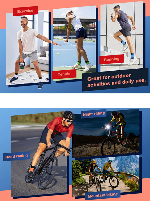 1 Pair Athletic Performance Cycling Socks for Men & Women