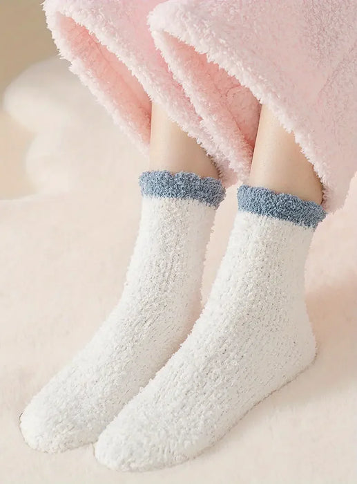 5p/ Thickened Coral Fleece Socks