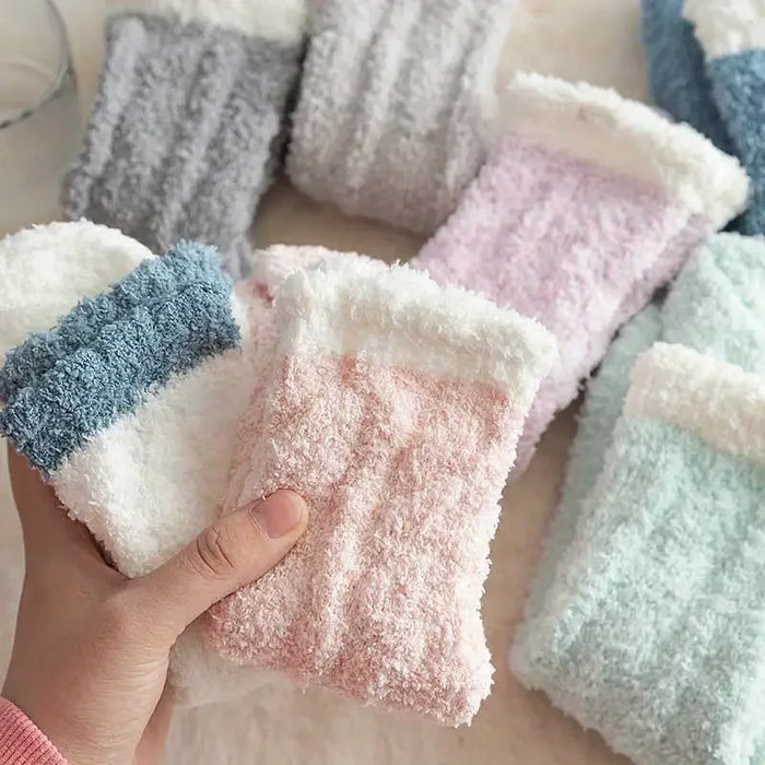 5p/ Thickened Coral Fleece Socks