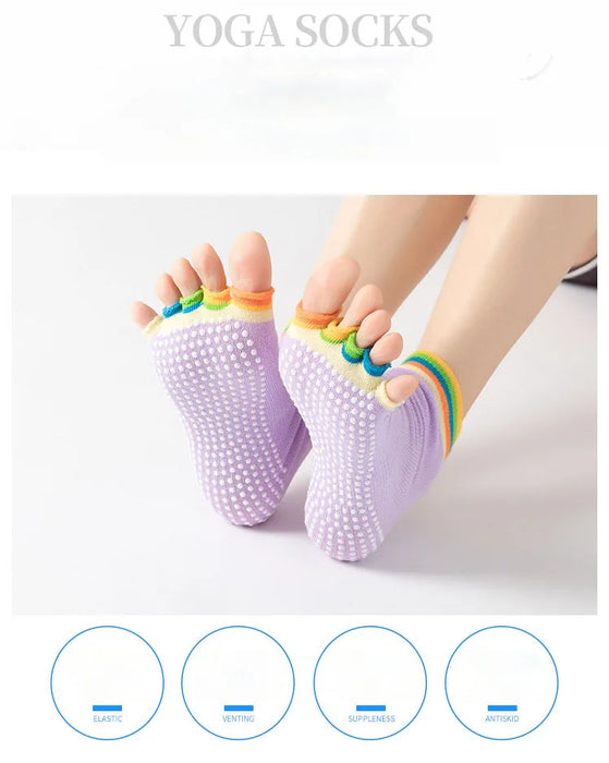 women-yoga-socks-non-slip-grips-cotton-pilates-socks-ladies-ballet-dance-sports-socks-for-yoga-fitness-workout-yoga-socks