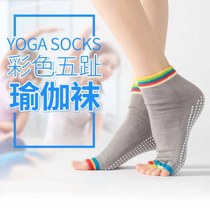 women-yoga-socks-non-slip-grips-cotton-pilates-socks-ladies-ballet-dance-sports-socks-for-yoga-fitness-workout-yoga-socks