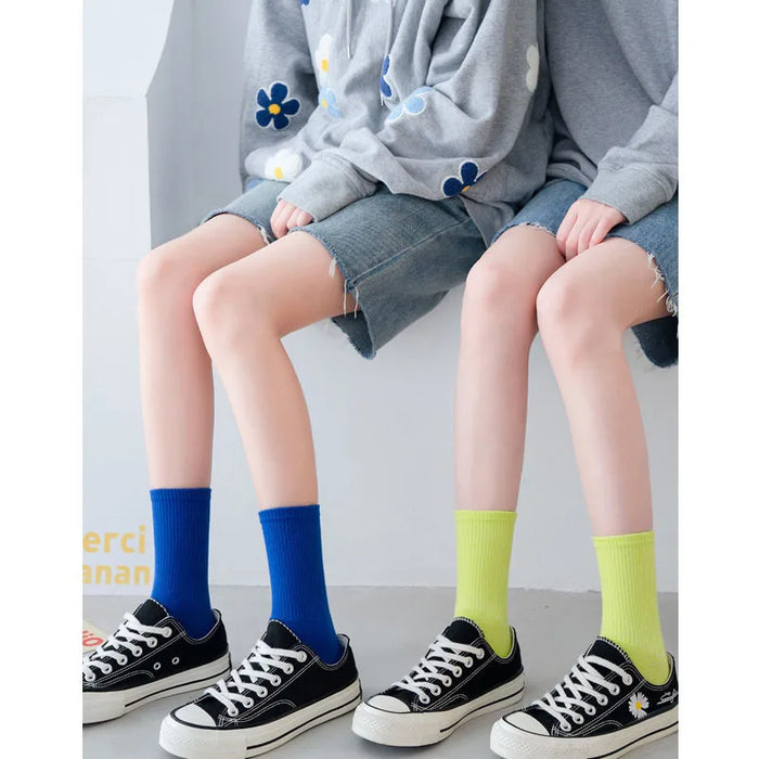 Colours Combed Cotton Skateboard  Unisex Sock