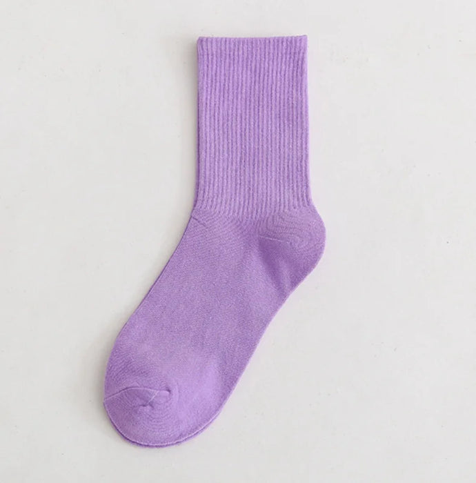 Colours Combed Cotton Skateboard  Unisex Sock