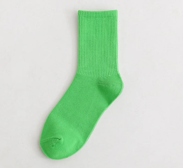 Colours Combed Cotton Skateboard  Unisex Sock