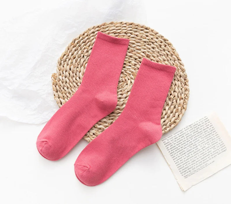 Colours Combed Cotton Skateboard  Unisex Sock