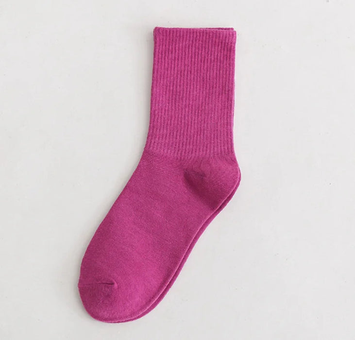 Colours Combed Cotton Skateboard  Unisex Sock