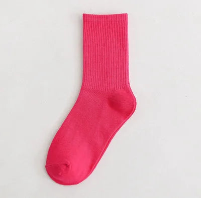 Colours Combed Cotton Skateboard  Unisex Sock