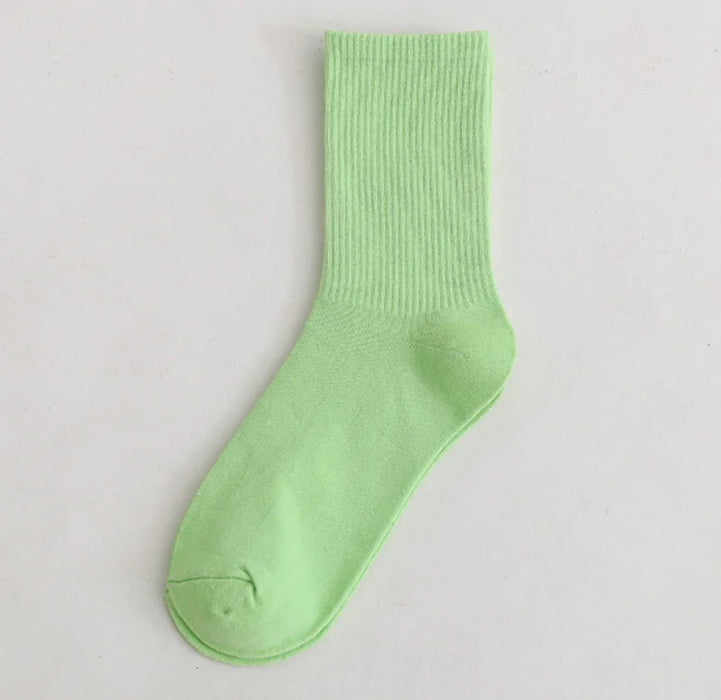 Colours Combed Cotton Skateboard  Unisex Sock