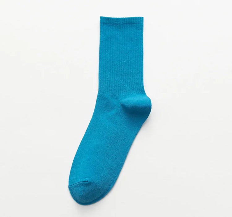 Colours Combed Cotton Skateboard  Unisex Sock