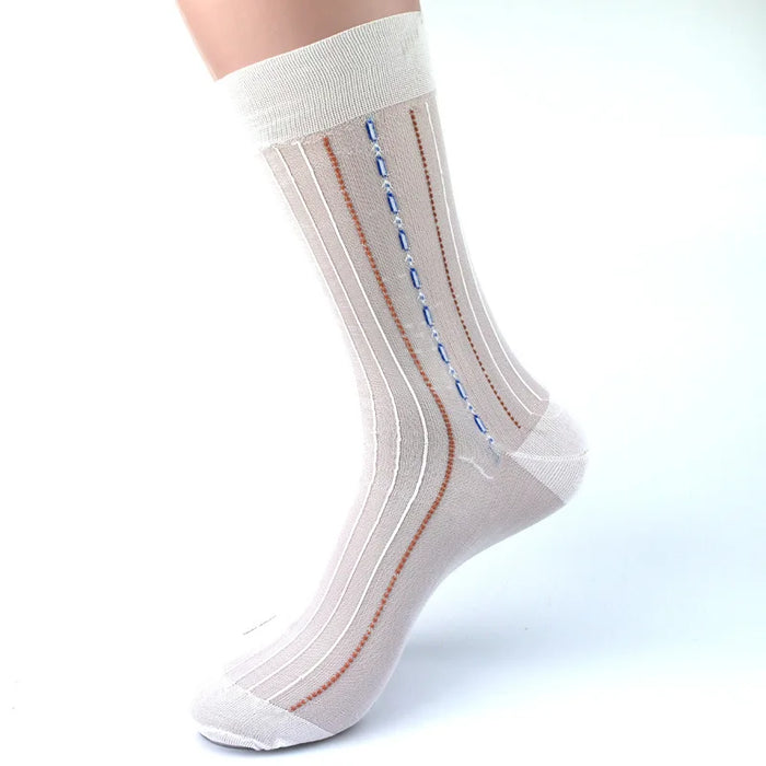 10 Pairs Large  Mens Nylon Thin Socks