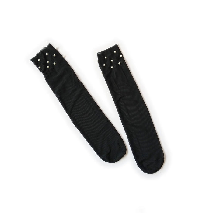 Mesh Pearls Women Socks