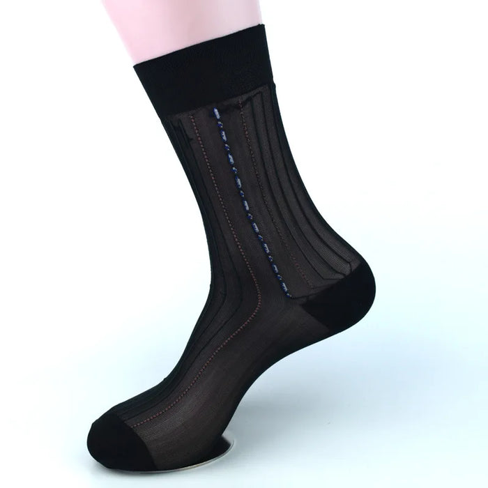 10 Pairs Large  Mens Nylon Thin Socks