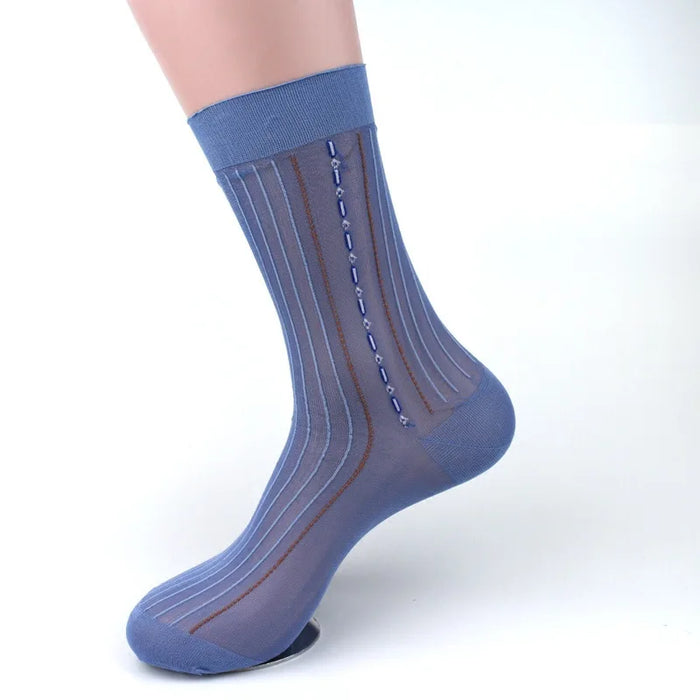 10 Pairs Large  Mens Nylon Thin Socks