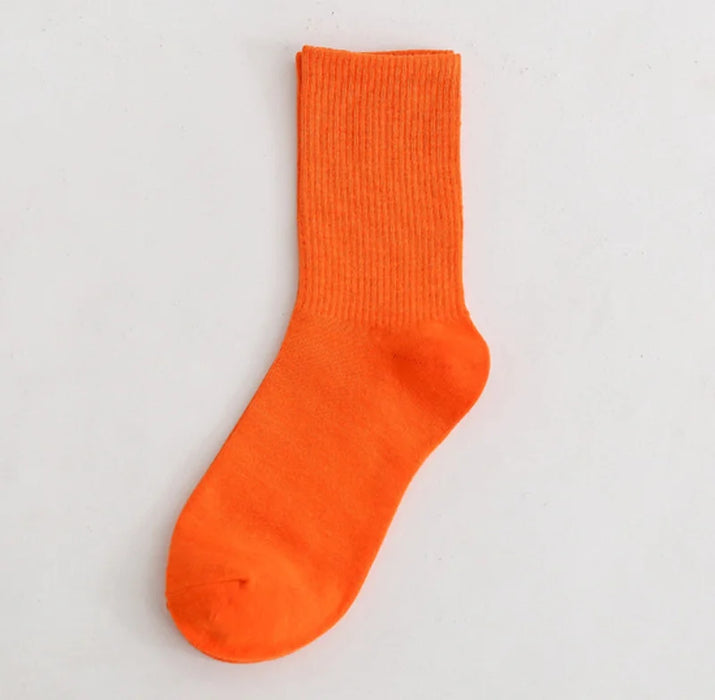 Colours Combed Cotton Skateboard  Unisex Sock