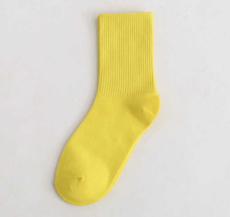 Colours Combed Cotton Skateboard  Unisex Sock