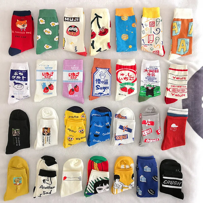 27 Kinds  Harajuku Style Socks