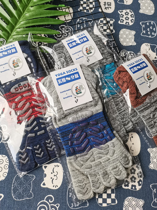 Men Full Toe Yoga / Pilates Socks
