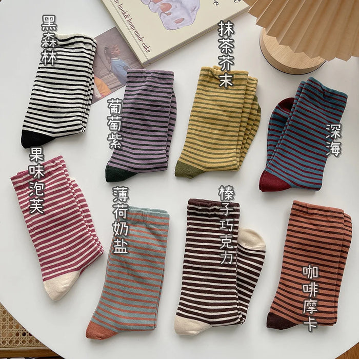 Retro Striped Socks
