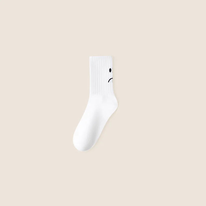 Smile Face Socks Women's Fashion Mid-Calf Socks