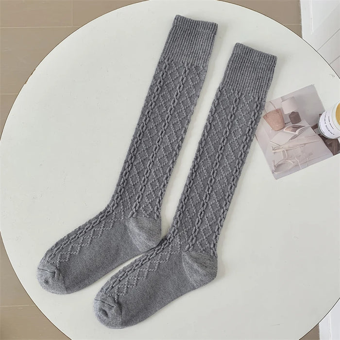 Retro Women Stockings High Quality Japanese Style Knee High Socks