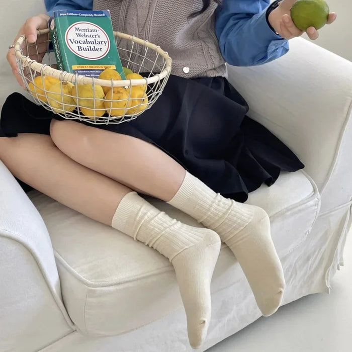 Japanese Style School Girls High Socks