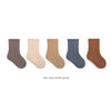 5-pairs-lot-baby-socks-breathable-loose-south-korea-style-solid-color-kids-socks-middle-tube-cotton-socks-set-for-children