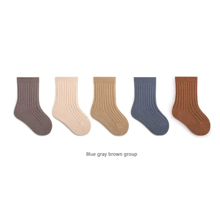 5-pairs-lot-baby-socks-breathable-loose-south-korea-style-solid-color-kids-socks-middle-tube-cotton-socks-set-for-children