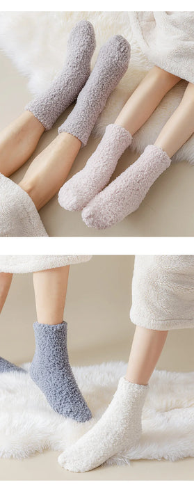 3 Pairs Women/ Men Slipper Winter Couple Socks