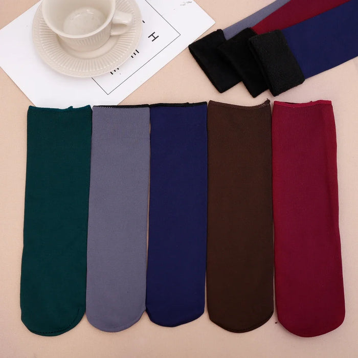 Winter Warm Women Socks Soft Thicken Thermal Plush Socks Girls