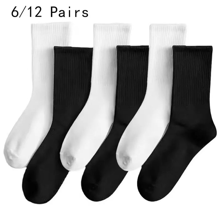 6/12 Pairs Middle Tube Socks For Men  Socks