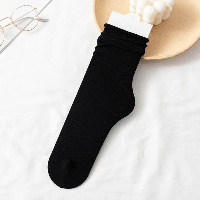 Ice Loose Calf Tube Sock Colorful Knee Nylon Socks