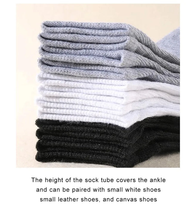 10-12-20-40-pairs-men-boat-socks-business-sport-sweat-absorption-mature-summer-autumn-solid-color-soft-non-pilling-ankle-socks
