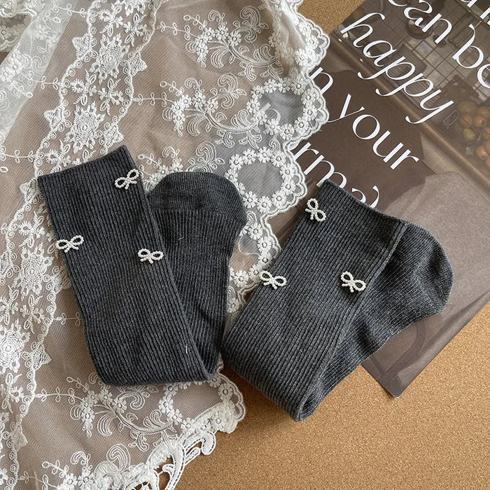 Bow Design Kids Simplicity Fashion  Socks