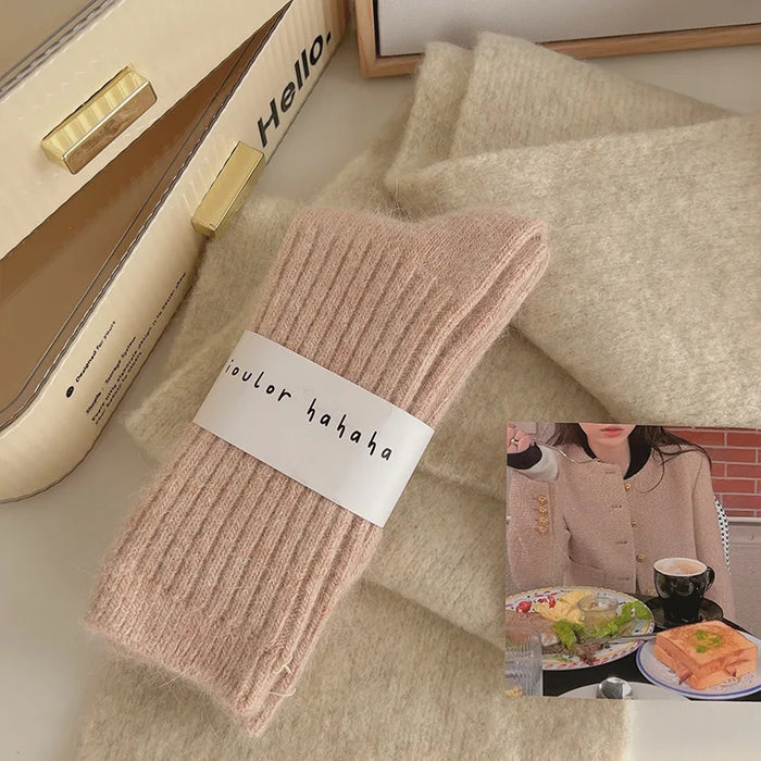 Winter Socks Women Cashmere Wool Thicken Warm Women Socks