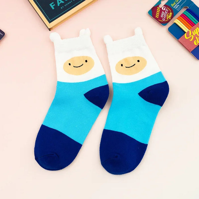 5 Pairs/Set Cartoon Patterned Women Socks