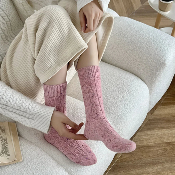 1-3-4-pairs-womens-wool-thick-socks-autumn-and-winter-striped-thick-warm-retro-coffee-womens-socks-mid-tube-socks