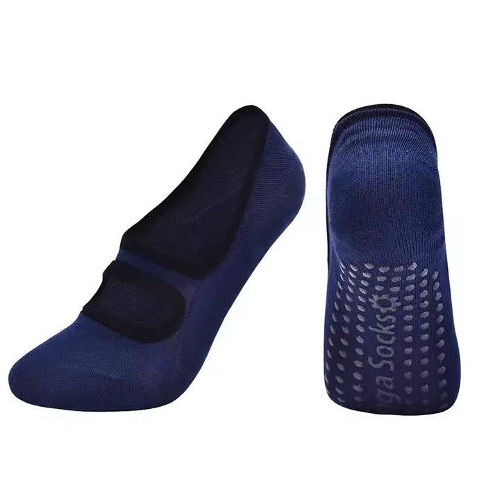 Multi Colored Plus Size Women's Yoga Socks