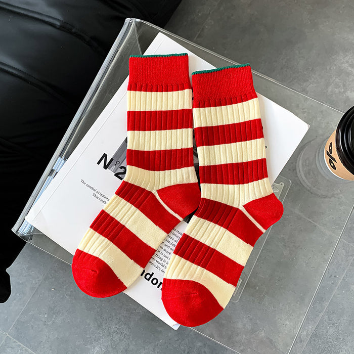 Various Stylish Cotton Medium Tube Design Socks