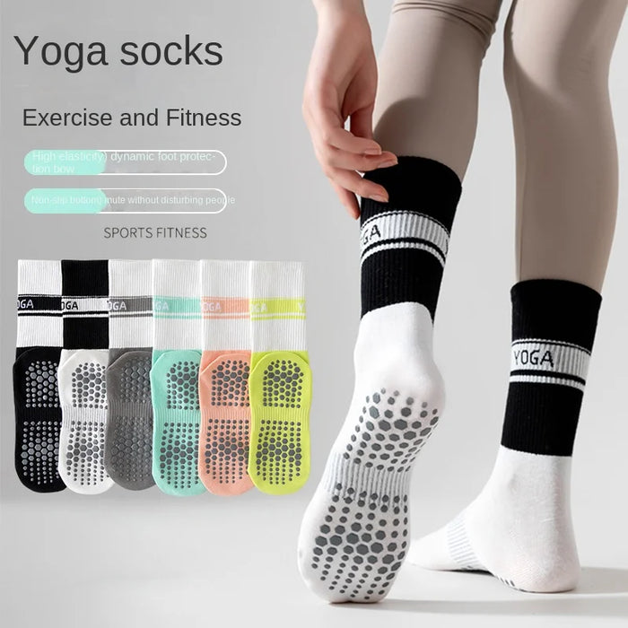 Yoga Socks for Women Nylon Pure Cotton Non slip